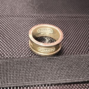 Coach Silver Band Ring 🔥 925 🔥 Authentic